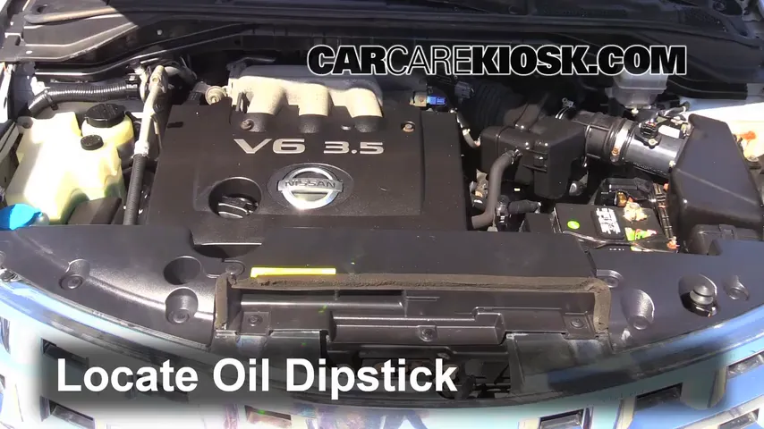 2003 Nissan Murano SE 3.5L V6 Aceite Controlar nivel de aceite